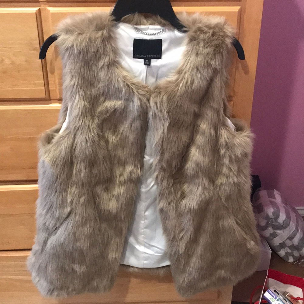 Faux fur vest